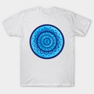 Mandala throat chakra T-Shirt